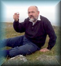 Sandy at Queensberry summit in Dumfries and Galloway hills